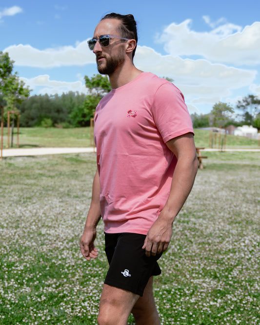 T-Shirt Regular Pink Fleur Unisexe