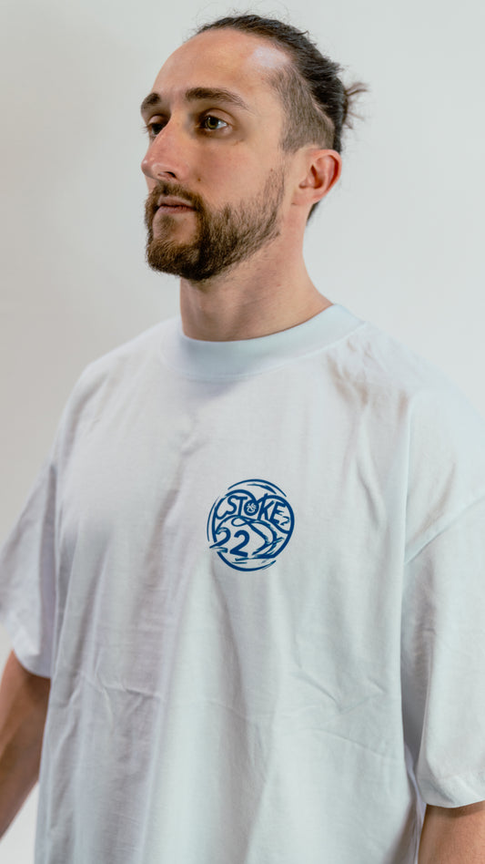 T-shirt unisexe « over size » Blanc