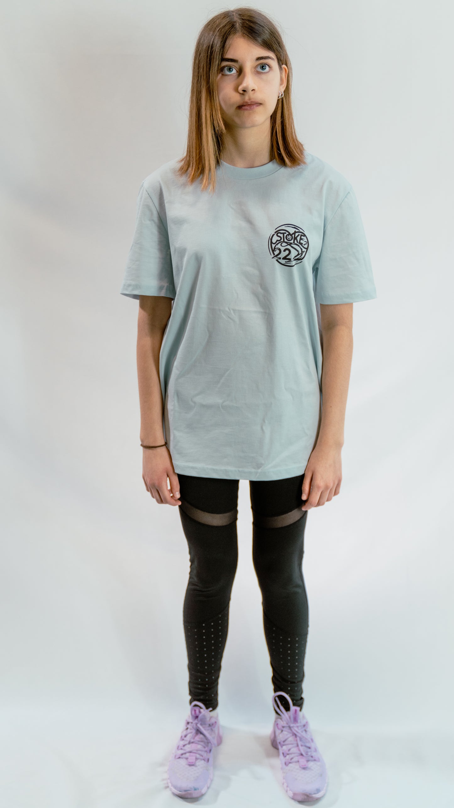 T-shirt unisexe regular Bleu glace