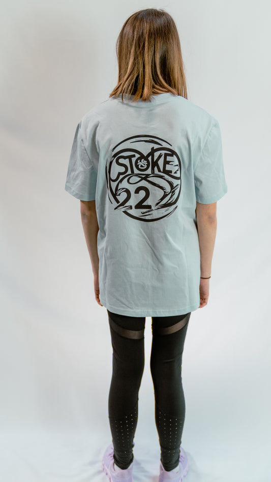 T-shirt unisexe regular Bleu glace