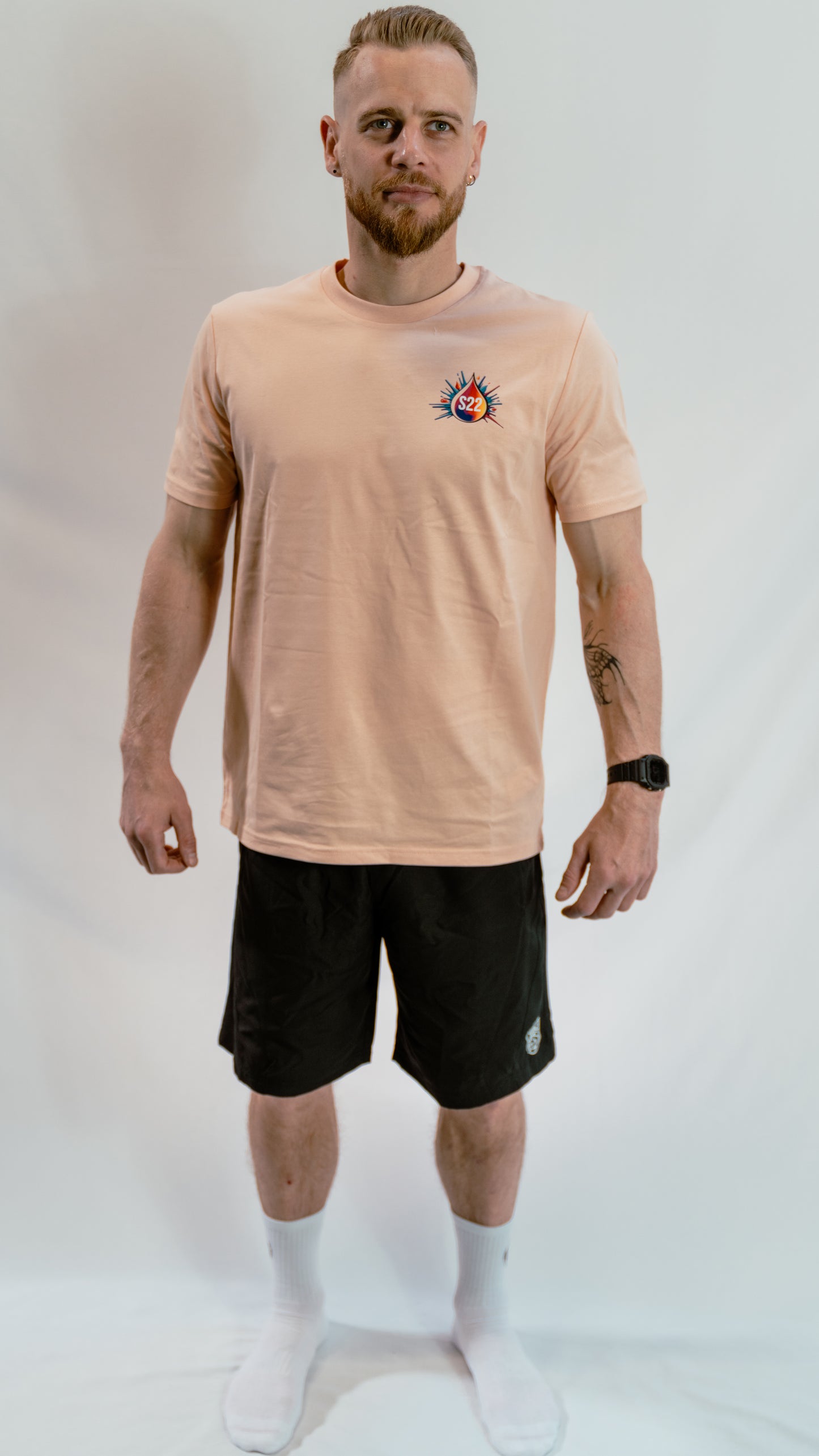 T-shirt unisexe regular, Couleur Pêche