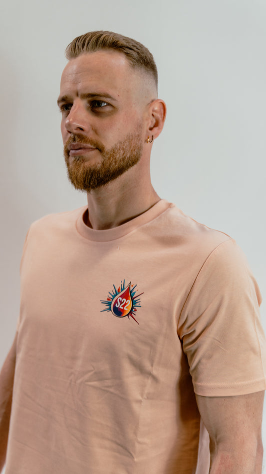 T-shirt unisexe regular, Couleur Pêche