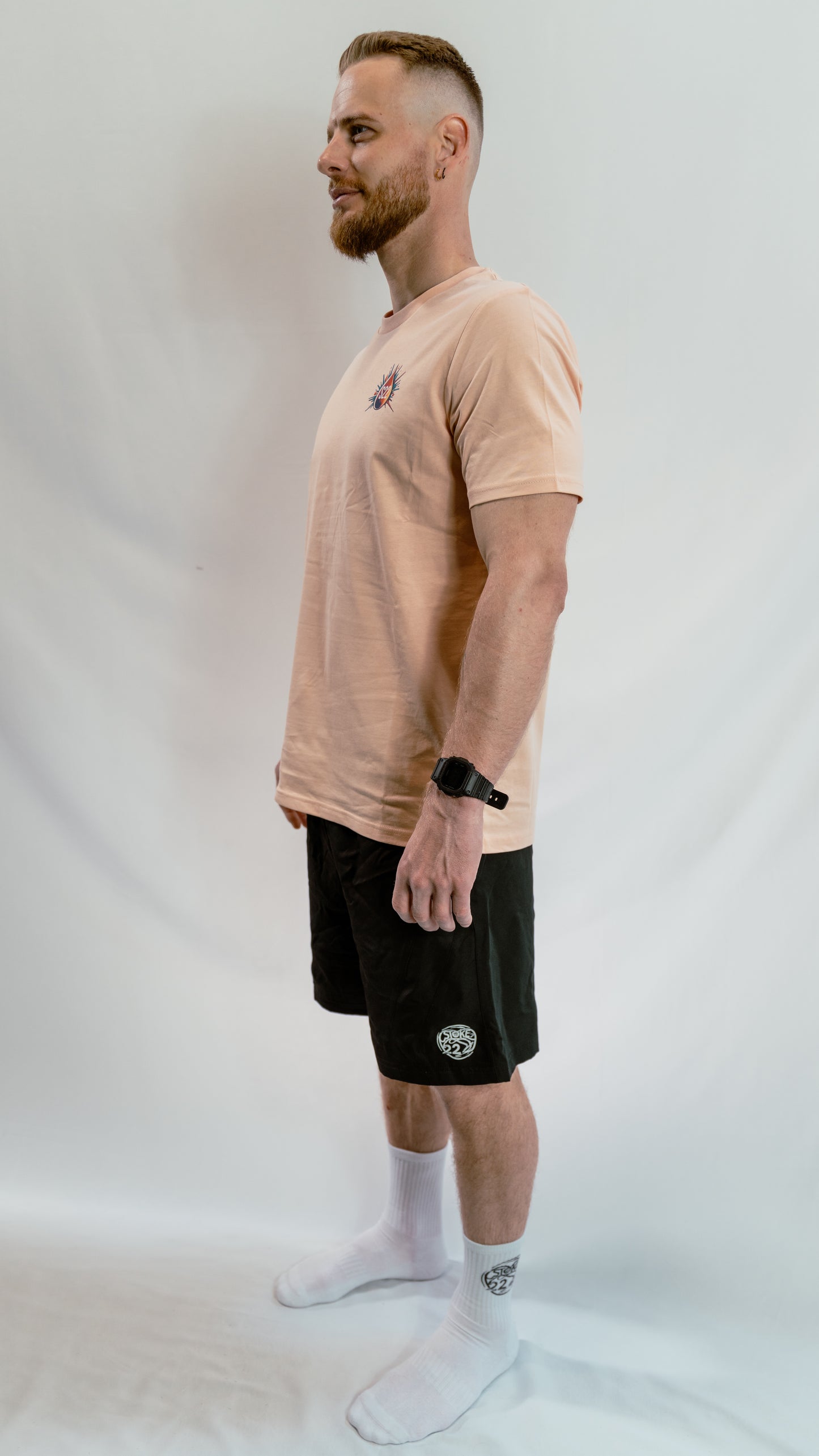 T-shirt unisexe regular, Couleur Pêche
