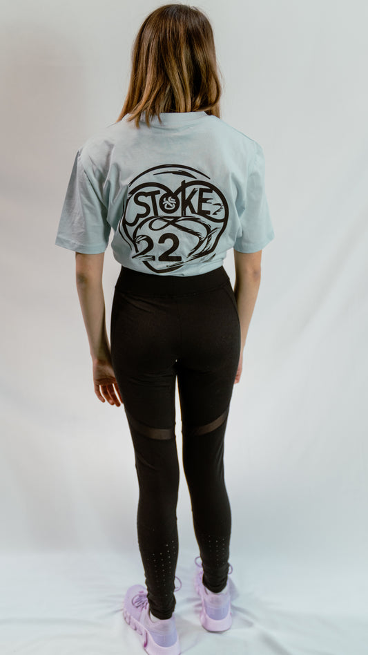 Legging avec empiècement en tulle fin, Noir