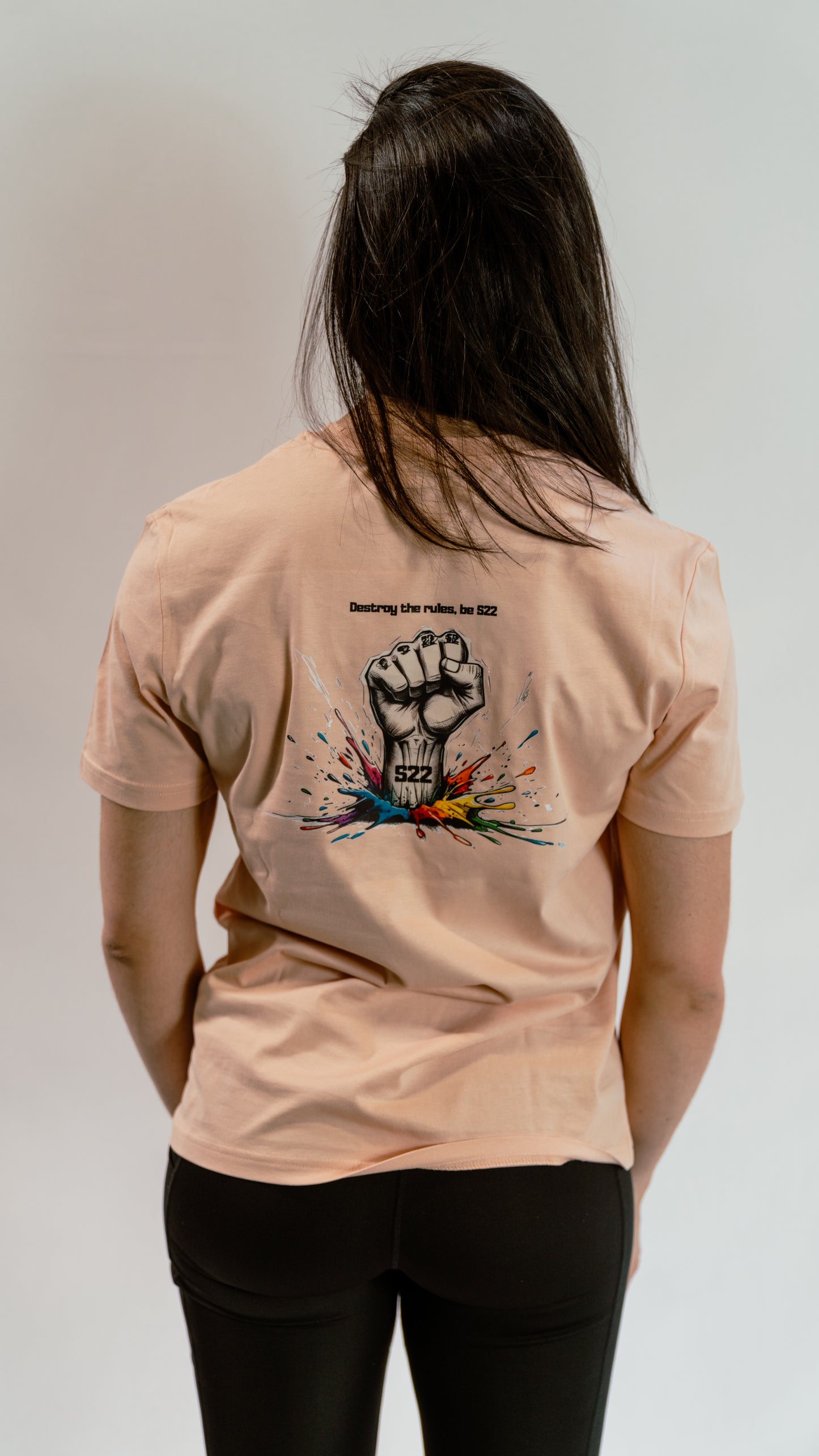 T-shirt unisexe regular, Couleur Pêche