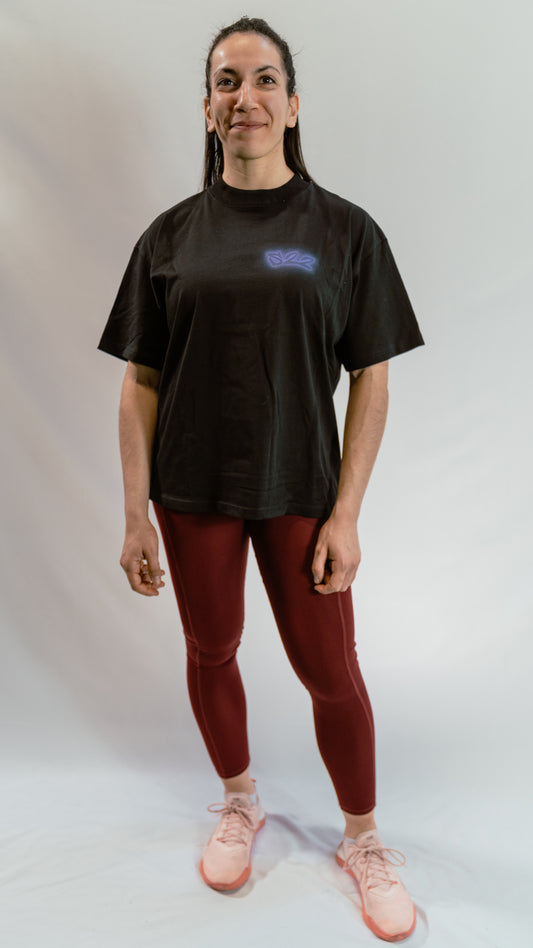 T-shirt unisexe « over size »Black and Purple