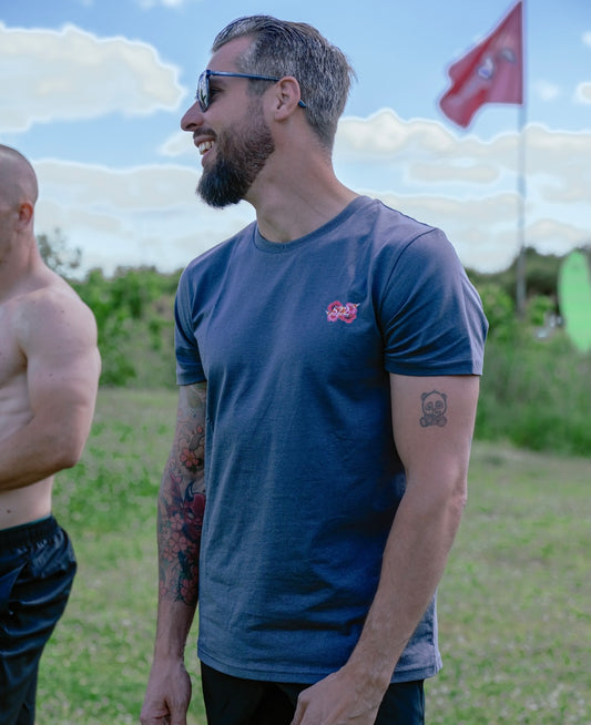 T-Shirt Regular Anthracite fleur