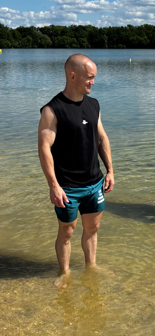 Short Homme Green Logo french