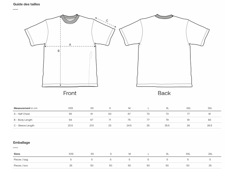 T-shirt unisexe « over size » Blanc