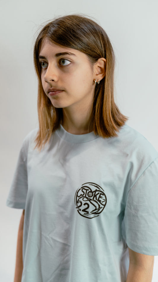 T-shirt unisexe regular Bleu glace