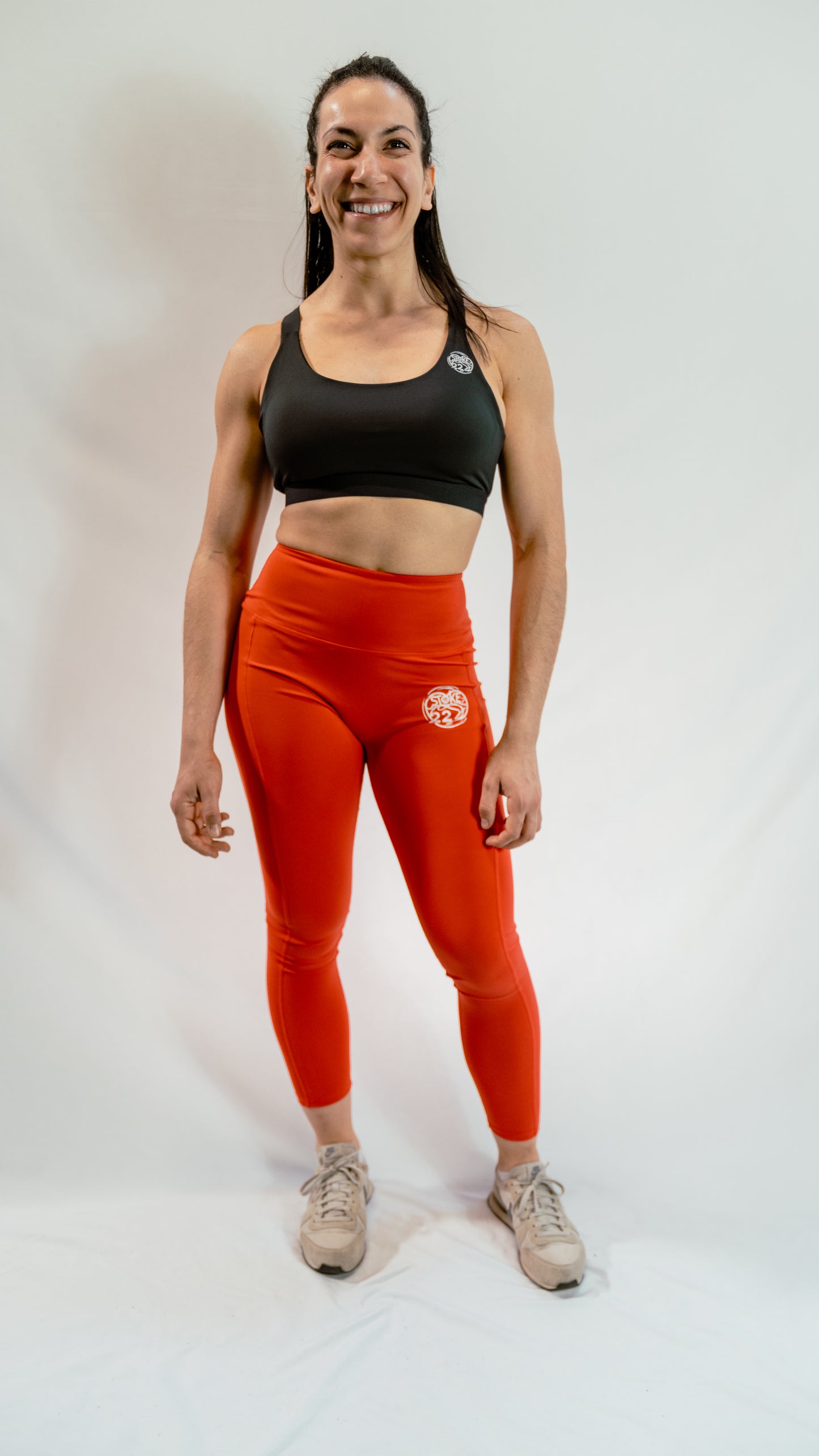 Legging avec poche extérieure, Rouge