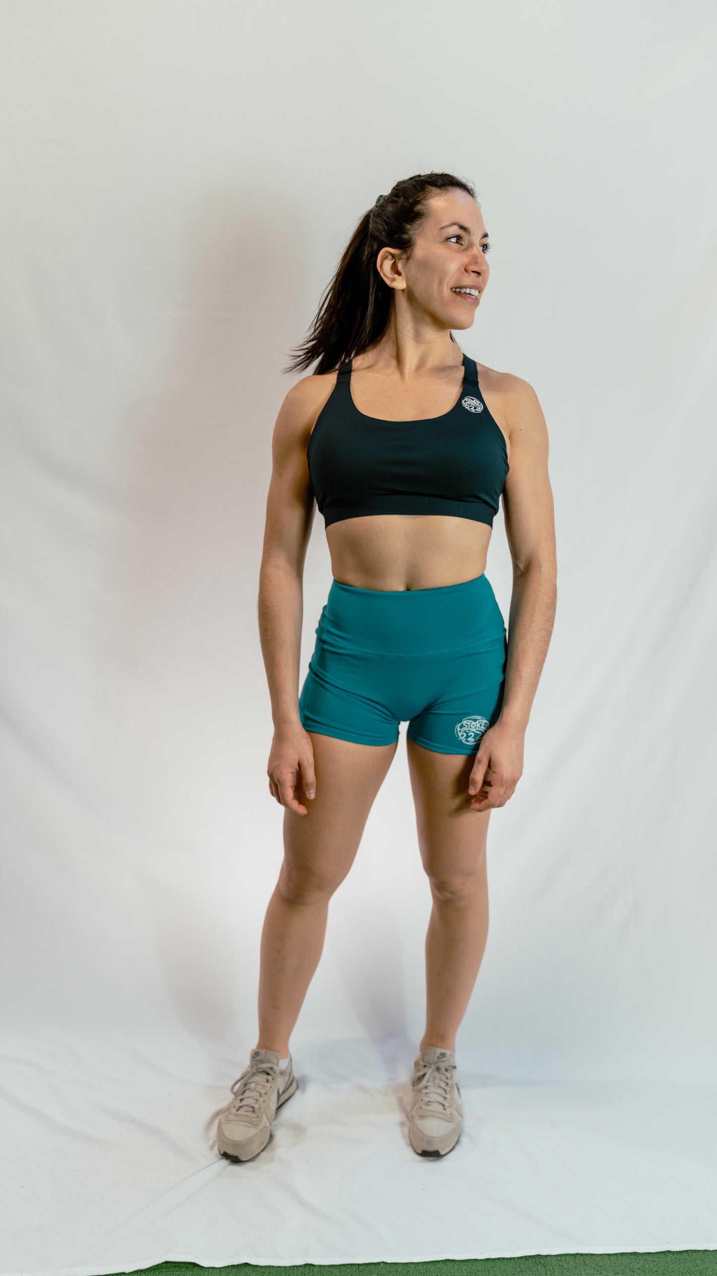 Short Femme, Bleu Turquoise