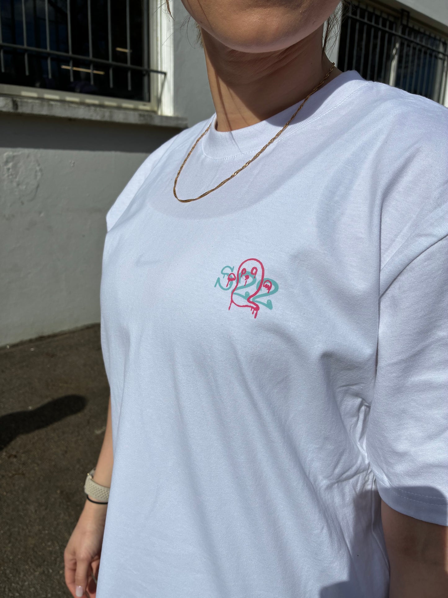 T-shirt Oversize Blanc unisexe Street graphique