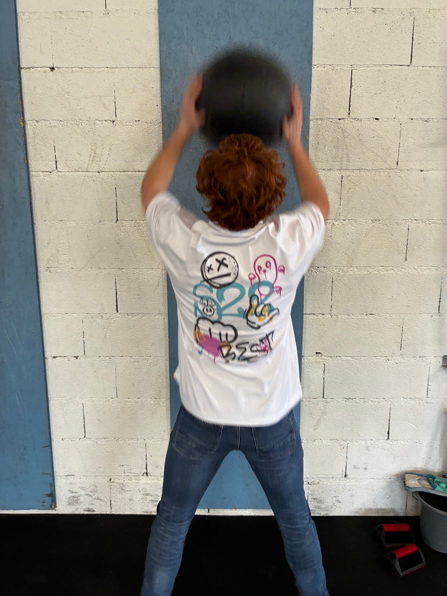 T-shirt Oversize Blanc unisexe Street graphique