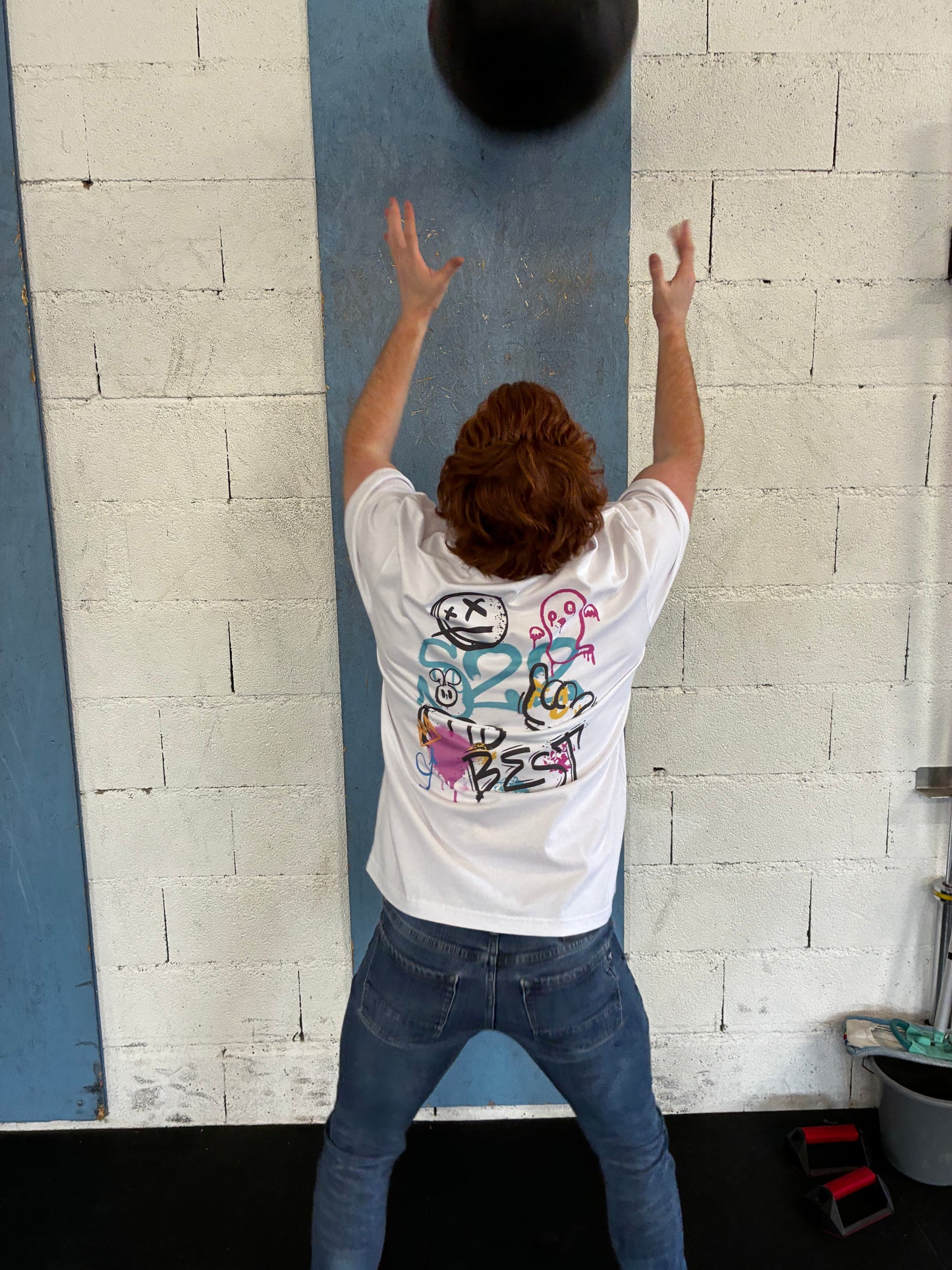 T-shirt Oversize Blanc unisexe Street graphique