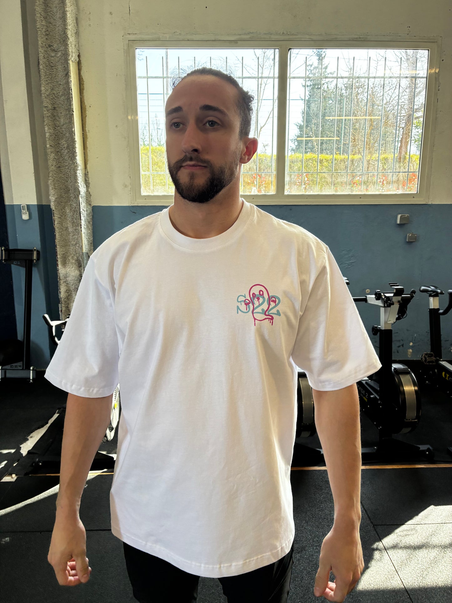 T-shirt Oversize Blanc unisexe Street graphique