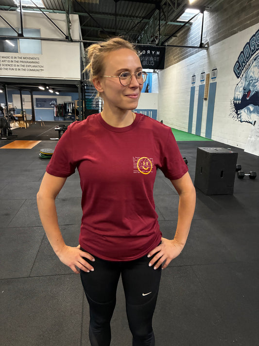 T-shirt Automne couleur bourgogne