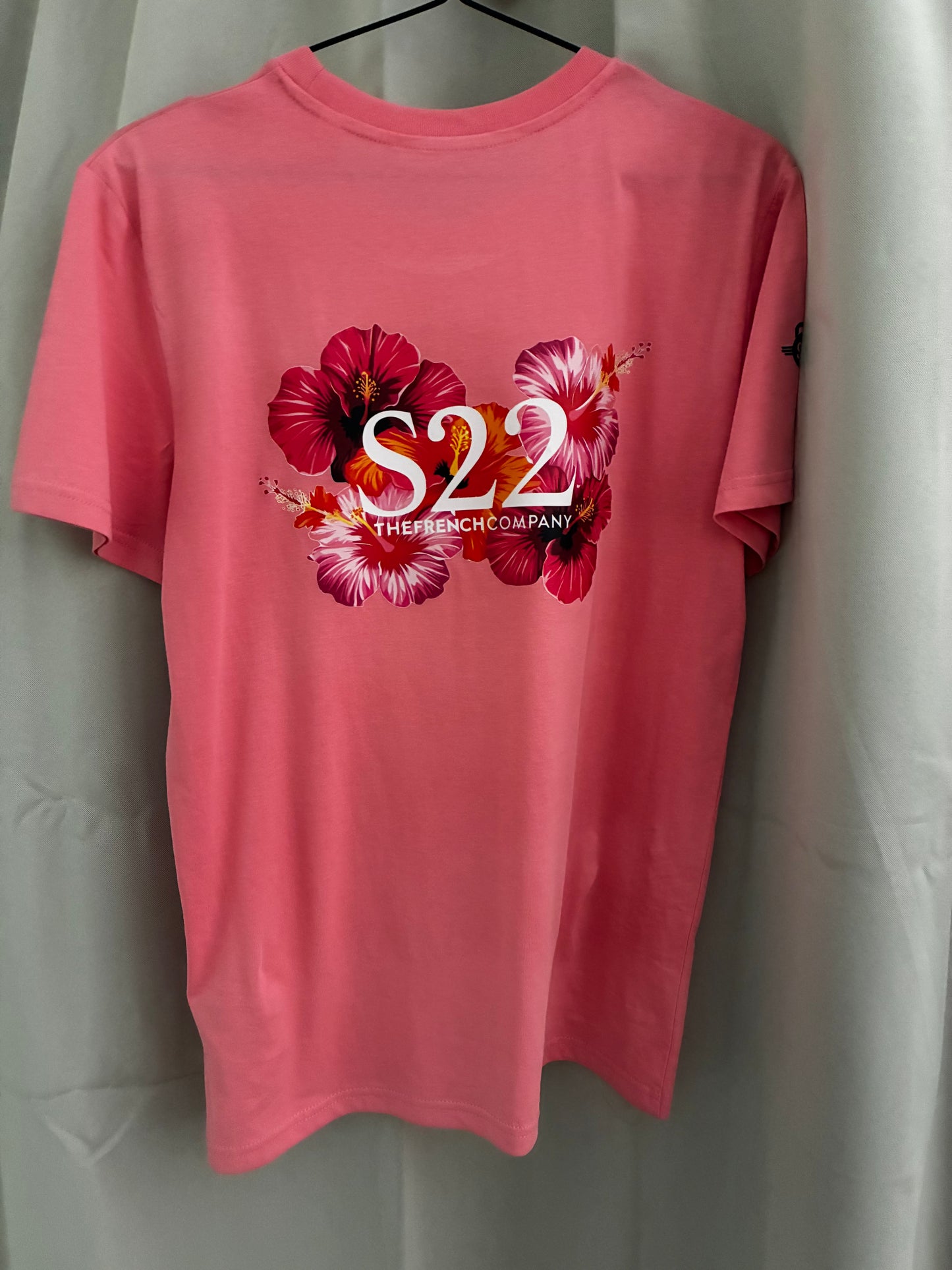 T-Shirt Regular Pink Fleur Unisexe
