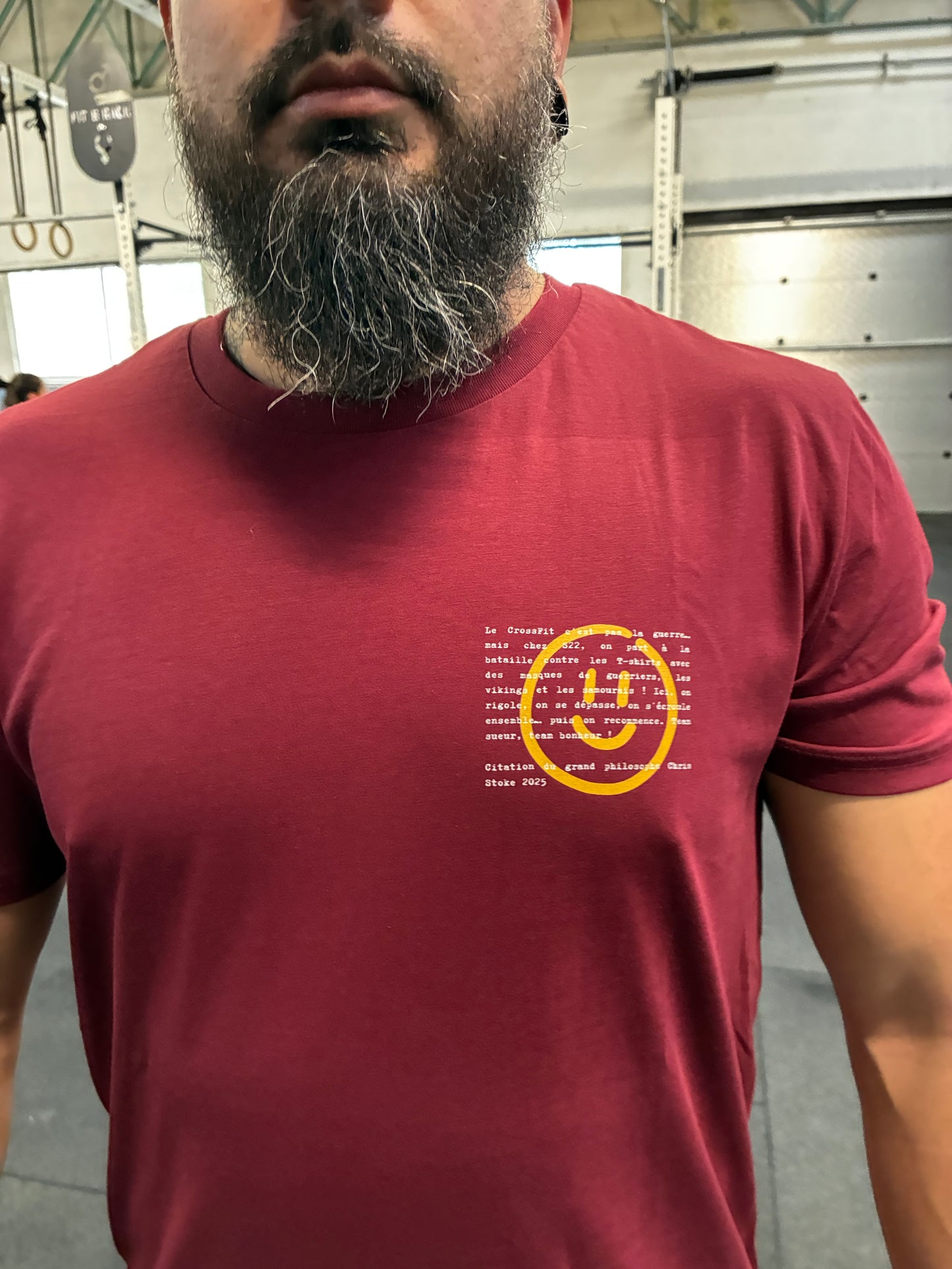 T-shirt Automne couleur bourgogne