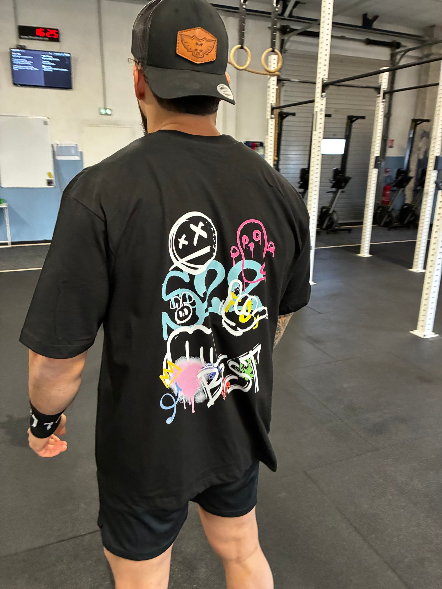 T-shirt Street Black Unisexe Graphique