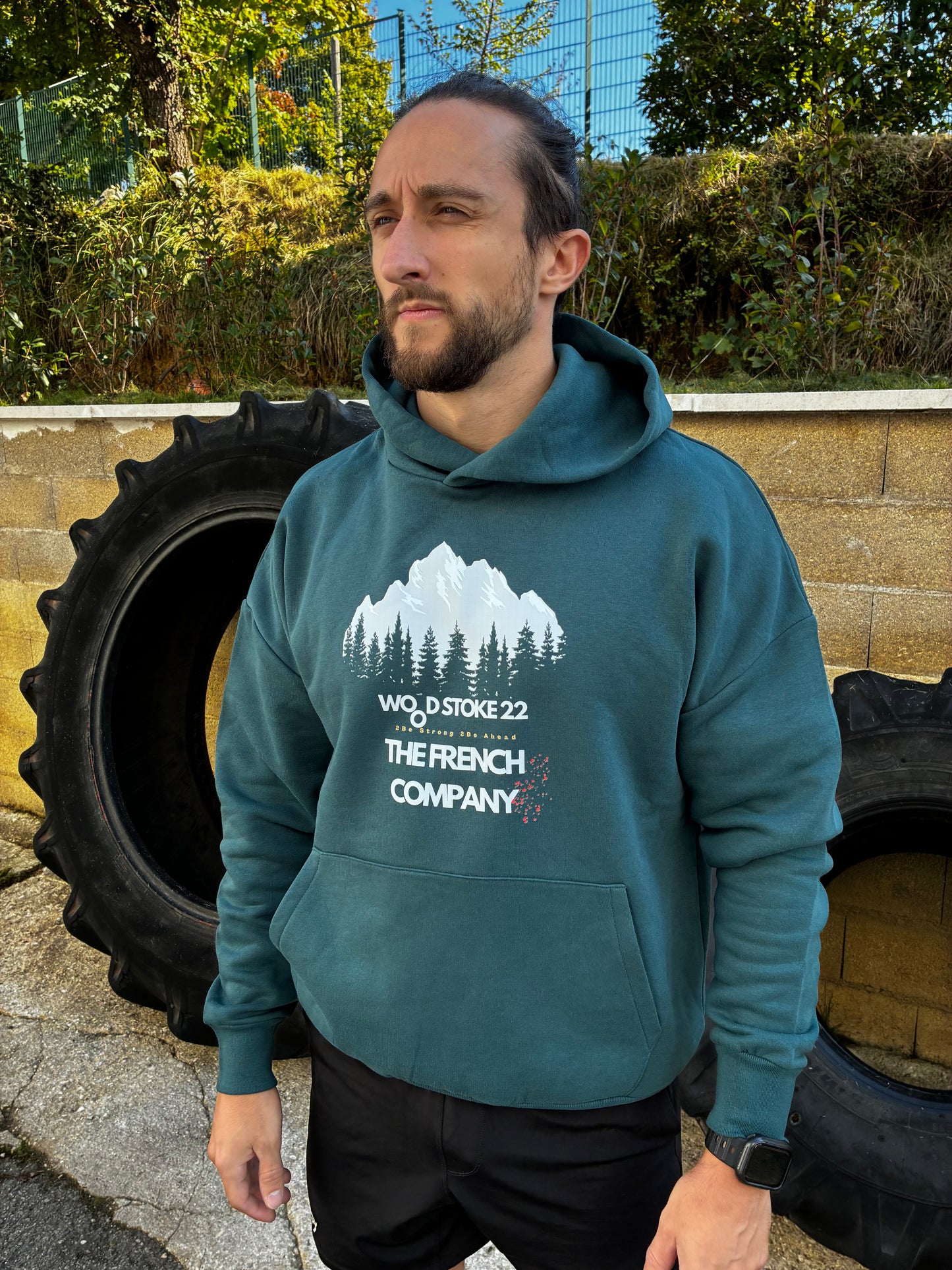 Hoodie Bleu Canard Unisexe