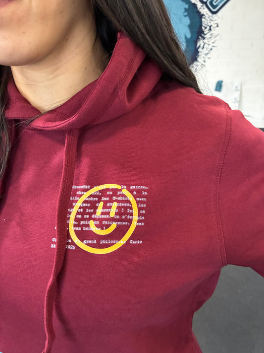 Hoodie Bordeaux Unisexe